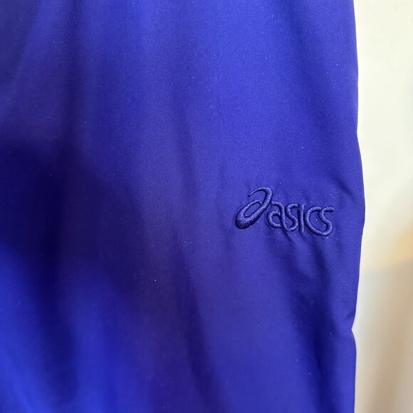Vtg Asics Womens Tracksuit Purple Nylon Poly Medium Zip Up Pants 80s Fashion - Picture 7 of 16